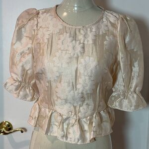 BNWT TOPSHOP Floral Peplum Top